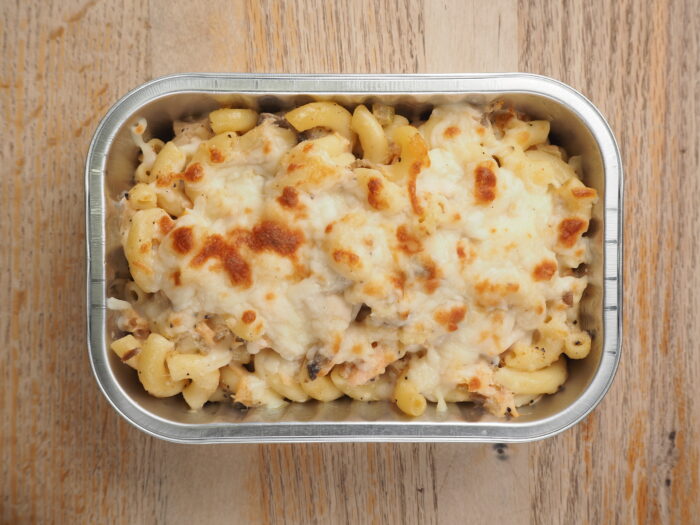 Gratin de macaroni au saumon