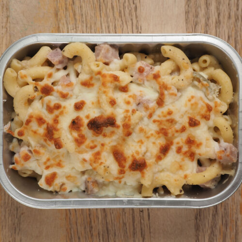 Gratin de macaroni au jambon