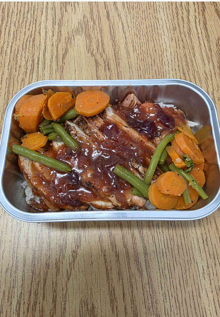 Poulet sauce canneberges