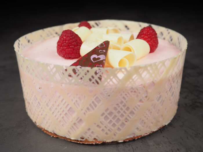 gâteau mousse rosée